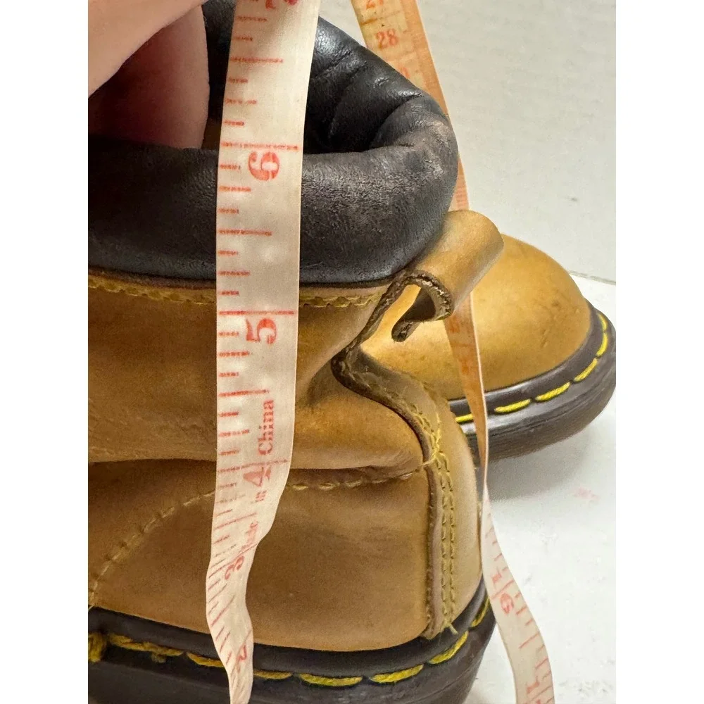 Dr. Martens Vintage England Tan Leather Padded Collar Ankle Boots UK 8 Men 9